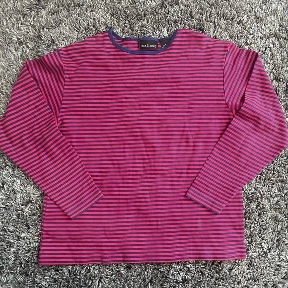 Bay Studio Stripes top Size Medium - Picture 1 of 6